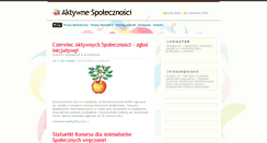 Desktop Screenshot of aktywnespolecznosci.boris.org.pl