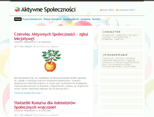 Tablet Screenshot of aktywnespolecznosci.boris.org.pl